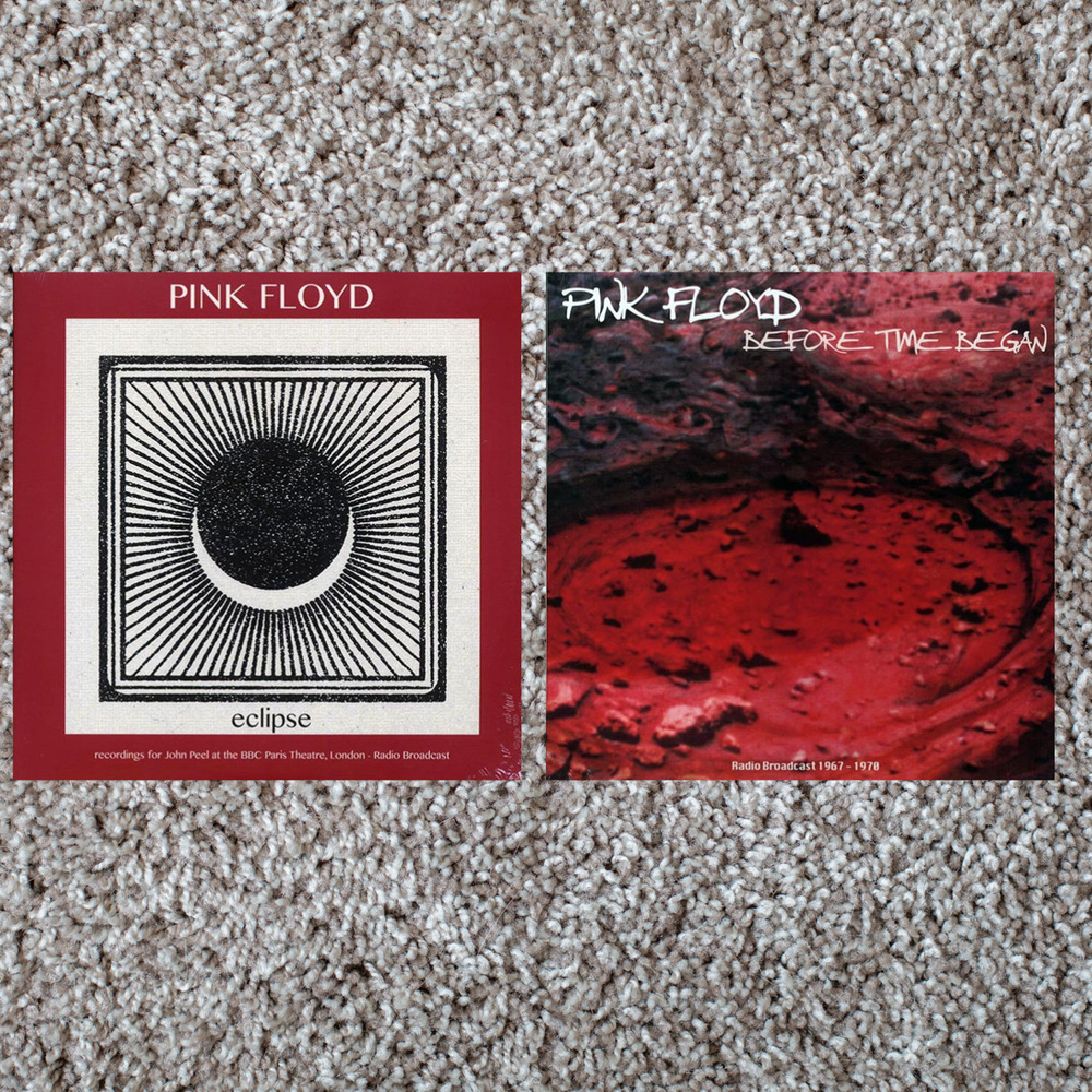 Pink Floyd Vinyl 2-LP Lot Before Time Began Eclipse BBC Live 1967–1971